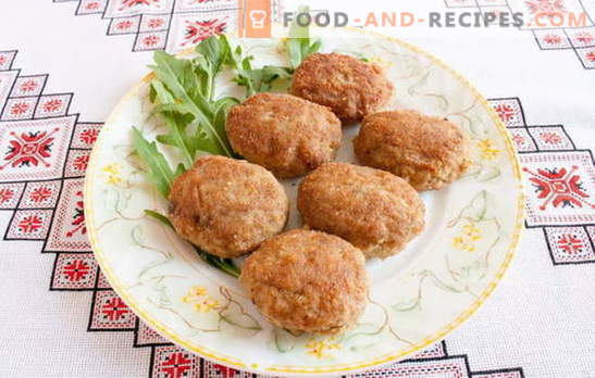 Cutlets with bread - may they always be lush! Recipes meatballs with minced meat, chicken, various meats and vegetables