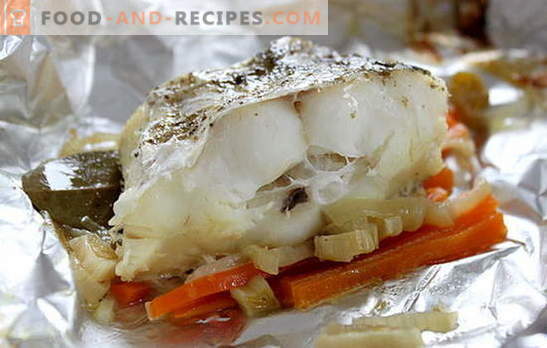 Pollock in foil in the oven - a delicate dish. Pollock recipes in foil in the oven: under mayonnaise, with vegetables, with lemon, with mushrooms