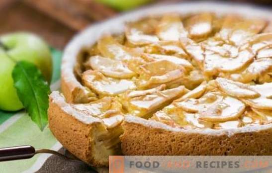 Charlotte in a pan with apples: favorite pastry in a hurry. The best recipes charlotte in a pan with apples