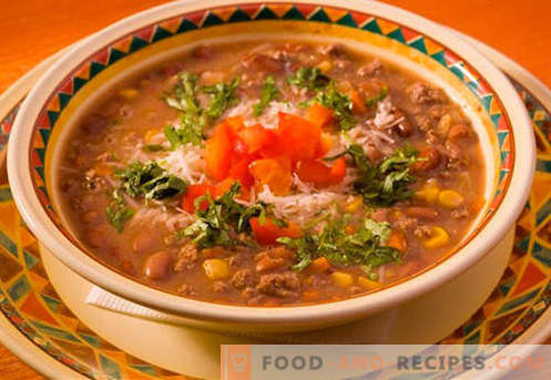 Meat soup - proven recipes. How to properly and cook meat soup.