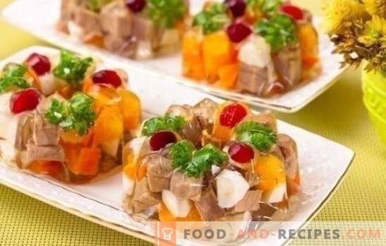 Beef jellied - a gentle cold snack for weekdays and a festive meal. How best to cook jellied beef