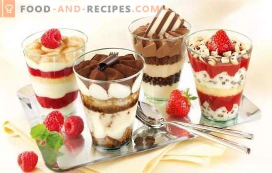Desserts in cups: the best recipes! Cooking desserts in cups for the holiday: the recipes are complex and in a hurry