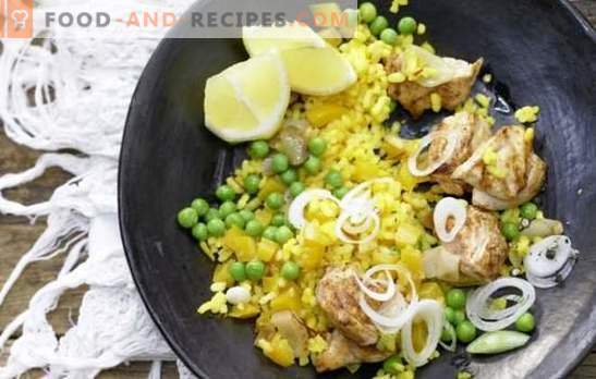 Paella with chicken - the secrets of a gourmet dish. We supplement chicken paella with seafood, beans, vegetables