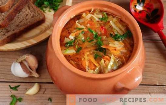 Cabbage in a pot: a retrospective, as the basis of modern Russian cuisine. Recipes stewed cabbage cabbage - simple and tasteful!