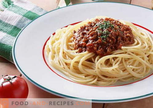 Spaghetti sauces are the best recipes. How to properly and tasty cooked sauce for spaghetti.