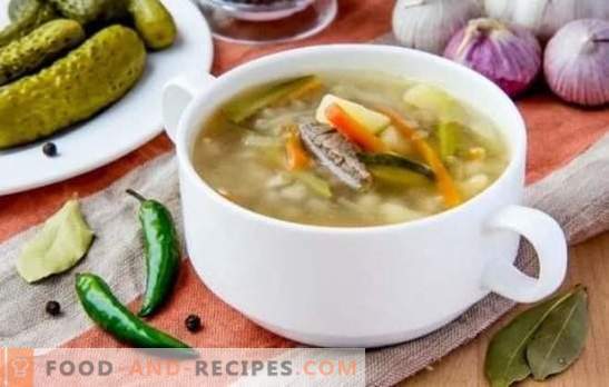 Pickle with beef - the real! How to choose a recipe and products for homemade pickle with beef