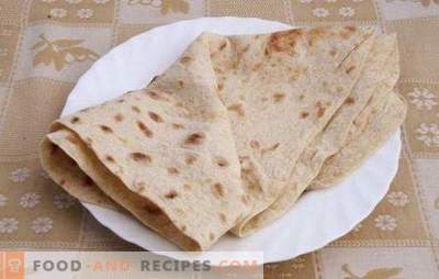 Pita bread at home - a recipe for various flat cakes. Useful tips and pita bread recipes at home