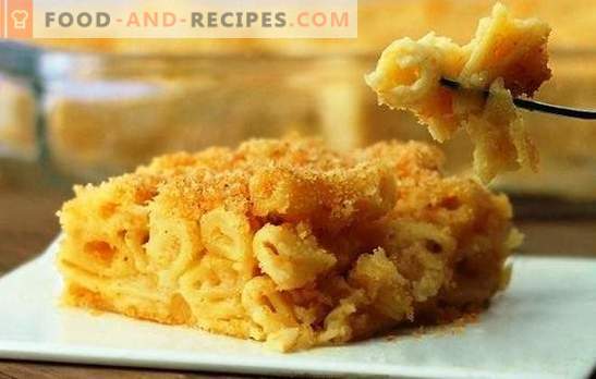 Casserole of pasta in a slow cooker - elementary! Recipes of sweet and salty pasta casseroles in a slow cooker