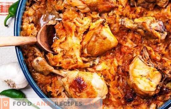 Juicy stew and light solyanka of stewed cabbage with chicken in a slow cooker. Chicken with cabbage in a slow cooker - easy and satisfying