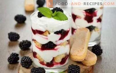 Homemade dessert - the most sincere delicacy! Cooking homemade desserts with pastries, gelatin, fruits, cookies and berries