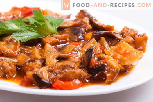 Stewed eggplants are the best recipes. How to properly and tasty cook braised eggplant.