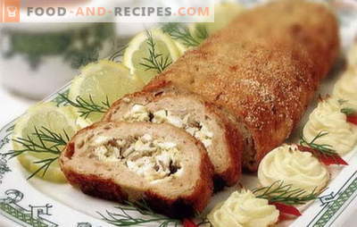 Meatloaf made from minced meat - unusual from the usual! Recipes of different meat rolls from minced meat in the oven: with eggs, mushrooms, cheese, tomato