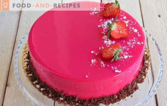 Mousse cake is beautiful and incredibly tasty! Recipes for mousse cakes with mirror icing on condensed milk, with cocoa and chocolate