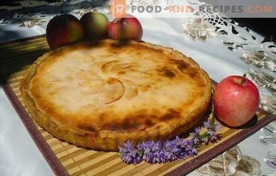 Jellied apple pie - an aroma for the whole house! Recipes of jellied pies with apples on kefir, sour cream, mayonnaise, milk