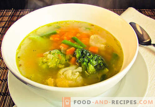 Vegetarian soup - proven recipes. How to cook vegetarian soup and tasty.