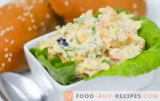 Canned tuna salad: a step-by-step recipe. Cooking cancel snack - salad with canned tuna (step by step)