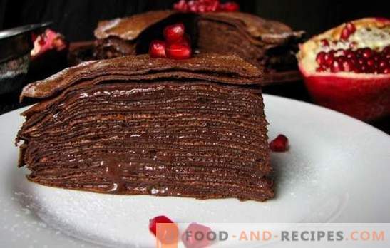 Chocolate cake on kefir - bright taste! Recipes for delicious cakes on kefir with butter, custard and butter cream