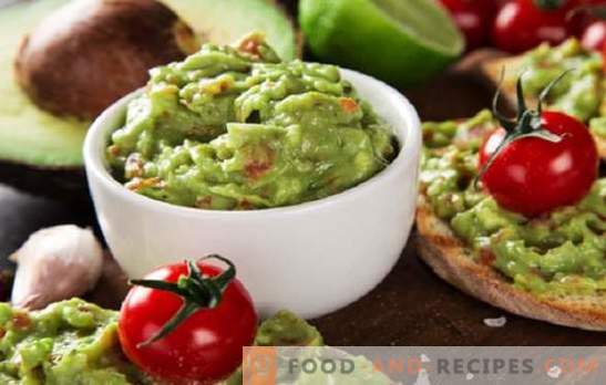 Avocado Sauce Guacamole: Recipes for Mexican Supplements! New and classic avocado guacamole sauce recipes, snacks with it