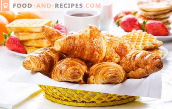 Croissants from the finished dough - crispy pastries without the hassle. The best recipes for croissants from the finished dough: sweet or salty