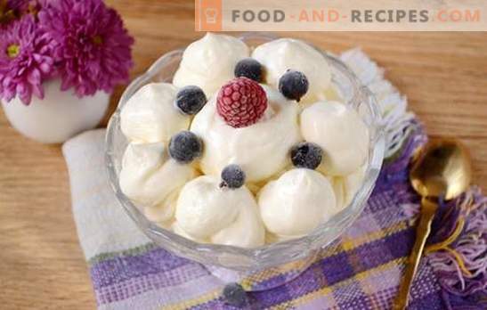 Curd sour cream: an independent dish and baking decoration. Step by step author's photo recipe cream of sour cream and cottage cheese