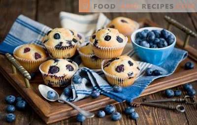 Cupcakes with blueberries: oatmeal, dairy, with coconut and icing. The best recipes for blueberry muffins - surprise your loved ones