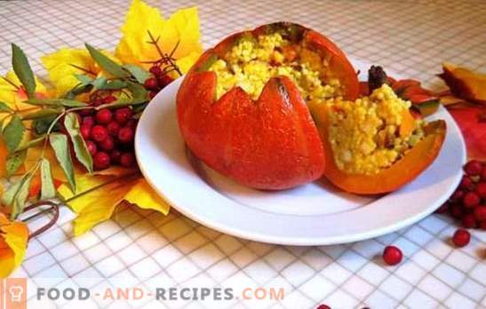 Pumpkin, baked in a slow cooker for younger and older. Dessert and main dishes based on pumpkin baked in a slow cooker