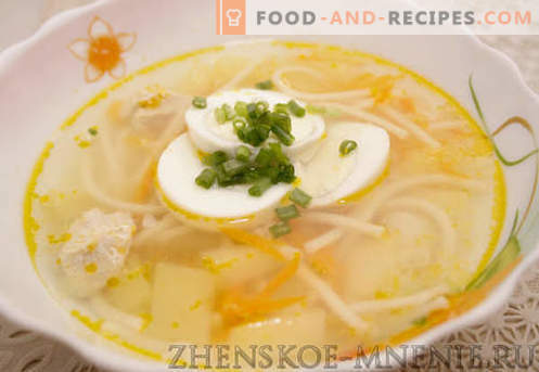 Chicken Soup - Recipe with photos and step by step description
