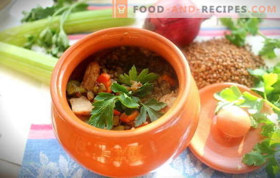 Buckwheat with meat in a pot - crumbly porridge without hassle. 6 best recipes for cooking buckwheat with meat in a pot