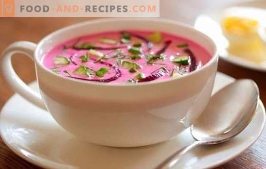 Cold borsch: a step-by-step recipe - in the heat of the thing! Step-by-step recipes, secrets of cooking delicious cold borscht