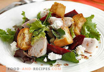 Geräucherte Hähnchenbrustsalate - die ersten fünf Rezepte. Wie man richtig und köstlich Salate aus geräucherten Hähnchenbrust zubereitet.