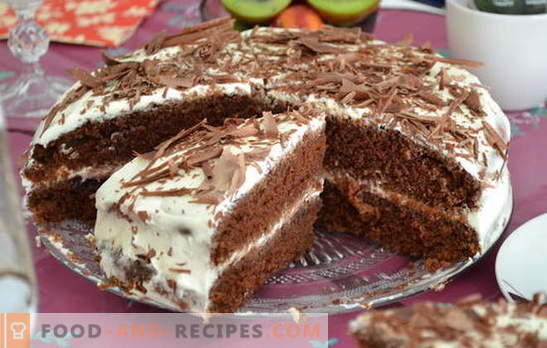 Cake on kefir - recipes for delicious treats. How to quickly and tasty cook a cake on kefir at home