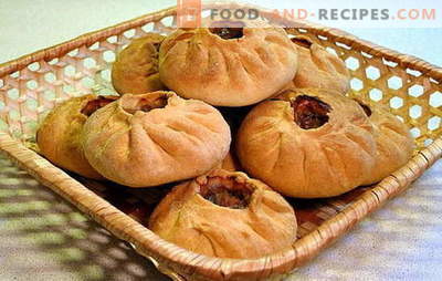 Vak-belyash - a juicy pie for a couple of bites! Recipes of different vac-whites: with meat, potatoes, rice, cabbage, mushrooms