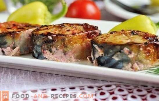 Homemade fish dishes from mackerel with mayonnaise. How to bake, marinate, originally serve boiled or roasted mackerel in mayonnaise