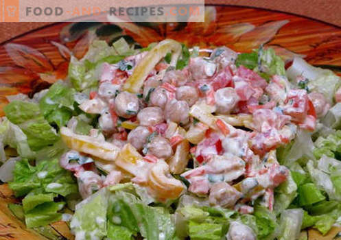 Salad with yogurt - the best culinary recipes. How to properly and deliciously prepare a salad with yogurt.
