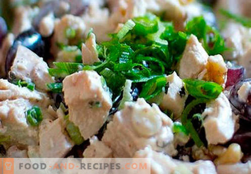Smoked chicken salad - the best recipes. How to properly and tasty cooked salad with smoked chicken