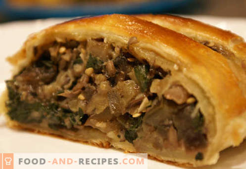 Meat strudel - the best recipes. How to properly and tasty to prepare a strudel with meat.