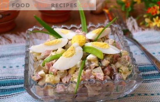 Egg and ham salad is a snack for any occasion. Top 12 best recipes for salad with egg and ham: nourishing and light