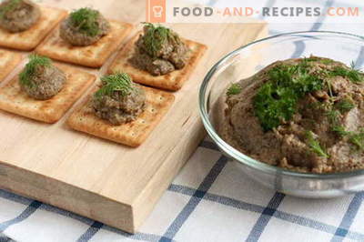 Mushroom pate - the best recipes. How to properly and tasty cook mushroom pate.