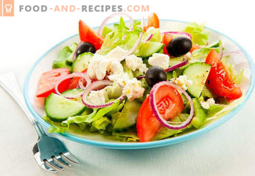 Low-calorie salads - how to properly and tasty cook them