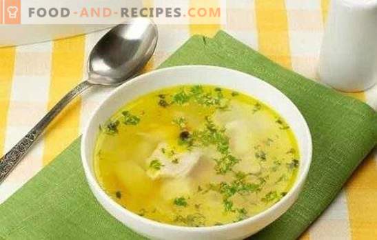 Chicken breast broth - simple, tasty. The best recipes for flavorful broth from chicken breast with egg, celery, spinach
