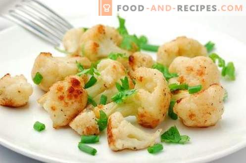 Cauliflower in the oven - the best recipes. How to properly and tasty cook in the oven cauliflower.