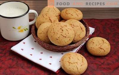 Oatmeal cookies without flakes - the most delicious recipes. Useful and tasty pastries: oatmeal cookies without cereal