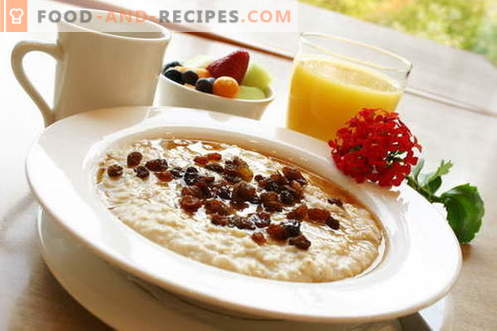 Porridge with milk - the best recipes. How to cook milk porridge.