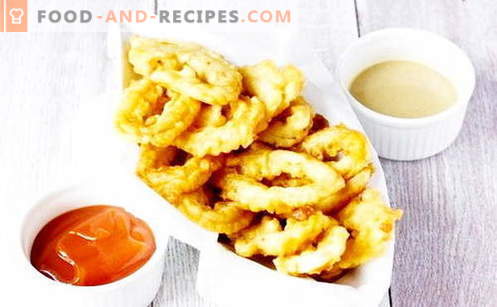 Squids in batter are the best recipes. How to properly and tasty cook squid in batter.