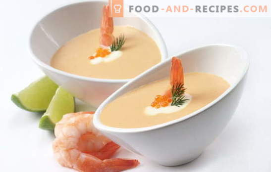 How to make pureed soup: new recipes for the first courses. Recipes pureed soups with chicken, vegetables, mushrooms and cereals