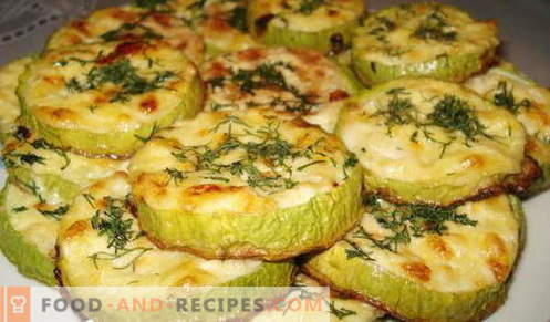 Zucchini baked in the oven - the best recipes. How to properly and tasty cook baked zucchini.