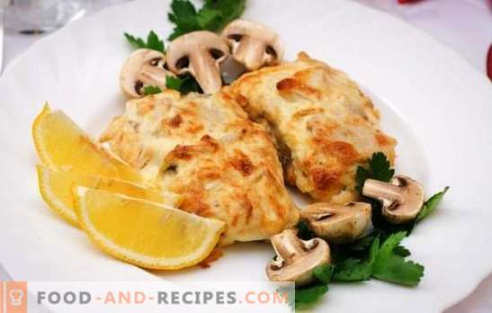 Cod with cheese is a tender fish under an appetizing crust. Simple and original recipes of cod with cheese