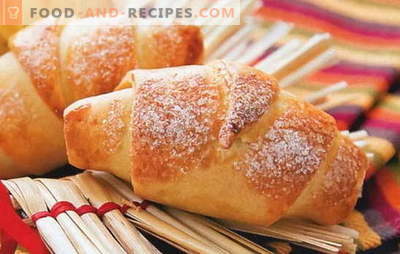 For tea and not only - yeast dough croissants. Delight your family with the most delicious yeast croissants