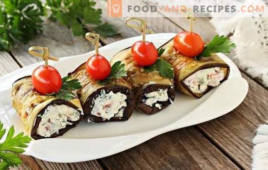 Eggplant dishes with garlic and mayonnaise - with taste. Vegetable cakes, rolls: light eggplant dishes with garlic and mayonnaise