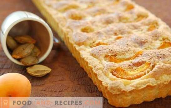 Sand cake with apricots - crumbly and juicy! Sand tart apricot recipes for delicious tea drinking